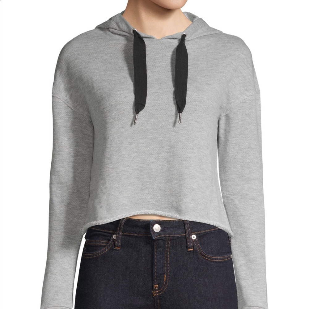 Bassike Crop Hoodie